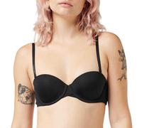 Calvin Klein - Reggiseno senza spalline senza cuciture nero con chiusura laterale 2B