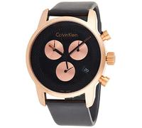 Calvin Klein Reloj Cronógrafo para Hombre de Cuarzo con Correa en Cuero K2G17TC1