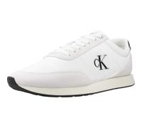 Calvin Klein Retro Runner Ess Mix Mat Ym0Ym01361, Basso Top Uomo, White (Bright White/Black), 42 EU