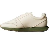 Calvin Klein Retro Runner Lace Up Lth Pinch Yw0Yw02025, Basso Top Donna, White (Light Cashew/Medieval Forest/Gum), 35 EU