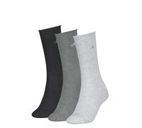 Calvin Klein Rolltop Classic Sock, Grigio, 35-38 (Pacco da 3) Donna