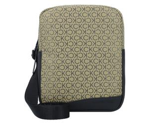 Calvin Klein Rubberized Conv Borsa a tracolla 18 cm verde