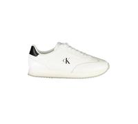 Calvin Klein Runner Laceup TC Ym0Ym01187, Basso Top Uomo, White (Bright White/CK Black), 43 EU