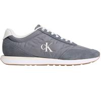Calvin Klein Runner retrò Uomo Ess Mix Mat Ym0Ym01361 Low Top, Grigio (Night Owl/off White), 10.5