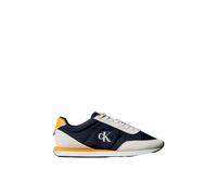 Calvin Klein Retro Runner Ess Mix Mat Ym0Ym01361, Basso Top Uomo, Blue (Vaporous White/Casual Blue/Cooling), 42 EU