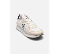Scarpe Calvin Klein Jeans Runner Sock Laceup bianco nero donna - 40