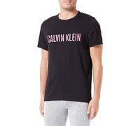 Calvin Klein S/S Crew Neck 000NM1959E Maglietta, Nero (Black W/Fuchsia Rose), L Uomo
