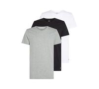 Calvin Klein Uomo T-Shirt Maniche Corte Confezione da 3 in Cotone, Multicolore (Black, White, Grey Heather), L