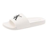 Calvin Klein Sandalo Slide Arin Donna, Bianco 140, 38 EU