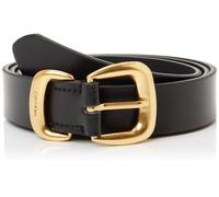 Calvin Klein Sarah 2 Piece Logo Buckle Belt 2 Lv04K7012G Cinture, Black (Black/Tumbled Deep Gold), 105 cm Donna