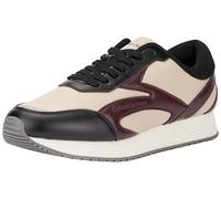 Calvin Klein Scarpe da Ginnastica Multistrato retrò Runner da Uomo Ym0ym01117, Cioccolato Amaro Beige Guscio D'uovo, 40 2/3 EU