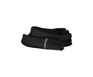 Calvin Klein Sciarpa Donna Oversized Knit 30x180 Misto Cotone, Nero (Ck Black), Onesize