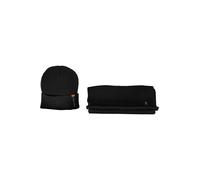 Calvin Klein - Set Berretto e Sciarpa a Coste - - Accessories - Uomo - Nero - ONE SIZE