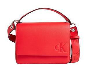 Calvin Klein Scolpito Boxy Top Handle20 Mono, Crossover Donna, Mela Candy, One Size