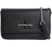 Calvin Klein Sculpted EW Flap Phone CB Mono K60K612375, Altri Piccoli Accessori Donna, Black (Black/White), OS