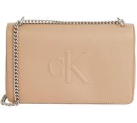 Calvin Klein Sculpted Ew Flap25 Shoulder Bag Lv04K3035G, Borsa a Tracolla, Donna, Grigio (Crockery), Taglia unica