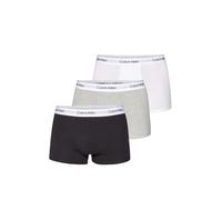 Calvin Klein set 3 boxer in cotone nero bianco grigio XL