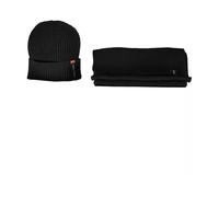 Calvin Klein - Set Berretto e Sciarpa a Coste - - Accessories - Uomo - Nero - ONE SIZE