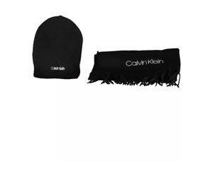 Calvin Klein - Set Berretto e Sciarpa - - Accessories - Uomo - Nero - ONE SIZE
