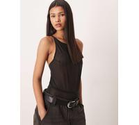 Calvin Klein - Shapewear - Body nero in rete S