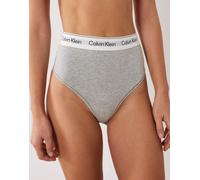 Calvin Klein - Shapewear - Icon Cotton Modal - Slip in cotone e modal grigi con logo-Grigio XS