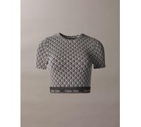 Calvin Klein Shapewear - Top a maniche corte con stampa-Multicolore S
