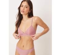 Calvin Klein - Sheer Marquisette - Reggiseno leggermente foderato senza ferretto color malva-Viola 3D