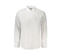 Calvin Klein, ,Shirts ,Uomo ,Bianco ,M Camicia a maniche lunghe in cotone Classic Fit con ricamo e logo
