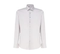Calvin Klein, ,Shirts ,Uomo ,Bianco ,S Camicia Bianca con Collo alla Francese