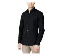 Calvin Klein Black Cotton Dress Shirt - 40