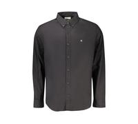 Calvin Klein Jeans - Ls Solid Oxford Clas LV140EM125 Nero - Abbigliamento S Nero