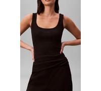 Calvin Klein Sl Varigated Rib Tank Top Black Taglia: S | Canottiere Outlet | Donna | Nero