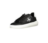 Calvin Klein Sleek Black Lace-Up Sports Sneakers - EU43/US10