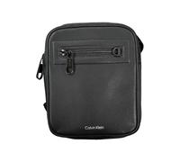 Calvin Klein Sleek Black Shoulder Bag with Contrasting Details
