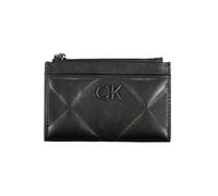 Calvin Klein Sleek Black Zip Wallet with Contrast Detailing