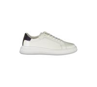 Calvin Klein Sleek White Contrast Lace-Up Sneakers - EU40/US7