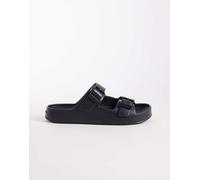 Calvin Klein - Sliders nere con fascetta doppia-Nero 43