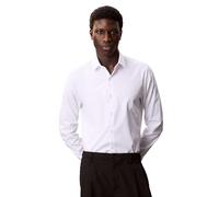 Calvin Klein Slim Esntl Poplin NOS STR SLD Camicie, Bianco (Bianco), XL Uomo