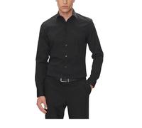 Calvin Klein Slim Esntl Poplin NOS STR SLD Camicie, Nero (Nero), M Uomo