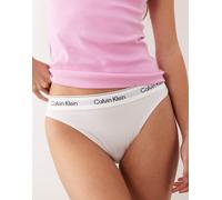 Calvin Klein - Slip bikini bianco sgambato in modal M