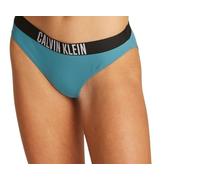 Calvin Klein Slip Bikini con Fascia Donna con Logo, (Storm Blue), S