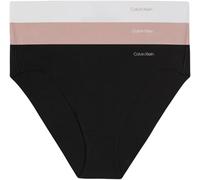 Calvin Klein Slip Bikini Modellanti Donna Confezione da 3 senza Cuciture, Multicolore (Black/White/Subdued), 3XL