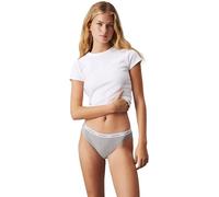 Calvin Klein Slip Donna CK Confezione 5 Pezzi Mutande Elastico a Vista Cotone Elasticizzato Articolo QD3586E Bikini 5PK