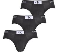 Calvin Klein Hip Brief 3Pk 000Nb3527A, Slip a vita bassa Uomo, Nero (Black Black Black), S