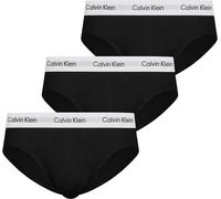Calvin Klein Slip Hipster Confezione da 3 Uomo Cotone Elasticizzato, Nero (Black), L