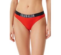 Calvin Klein slip mare in nylon con fascia logata rosso XS