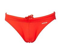 Calvin Klein Slip Mare Uomo CK Piscina con Logo Dietro Elastico e Coulisse in Vita a Scomparsa Articolo ZM0ZM02304 Brief, XLY Salsa Red, M