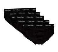 Calvin Klein Slip Uomo CK Mutande Confezione 5 Capi Cotone elastiicizzato Elastico a Vista Articolo NB2876A, XWB Black w/Black WB, Size M/in 32-34 / cm.81-86
