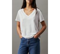 Calvin Klein Smooth Cotton V Neck Bright White Taglia: L | Outlet | Donna | Bianco