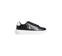 Calvin Klein Uomo Sneakers con Suola Preformata Chunky Mono in Pelle, Nero (Black/Bright White), 40